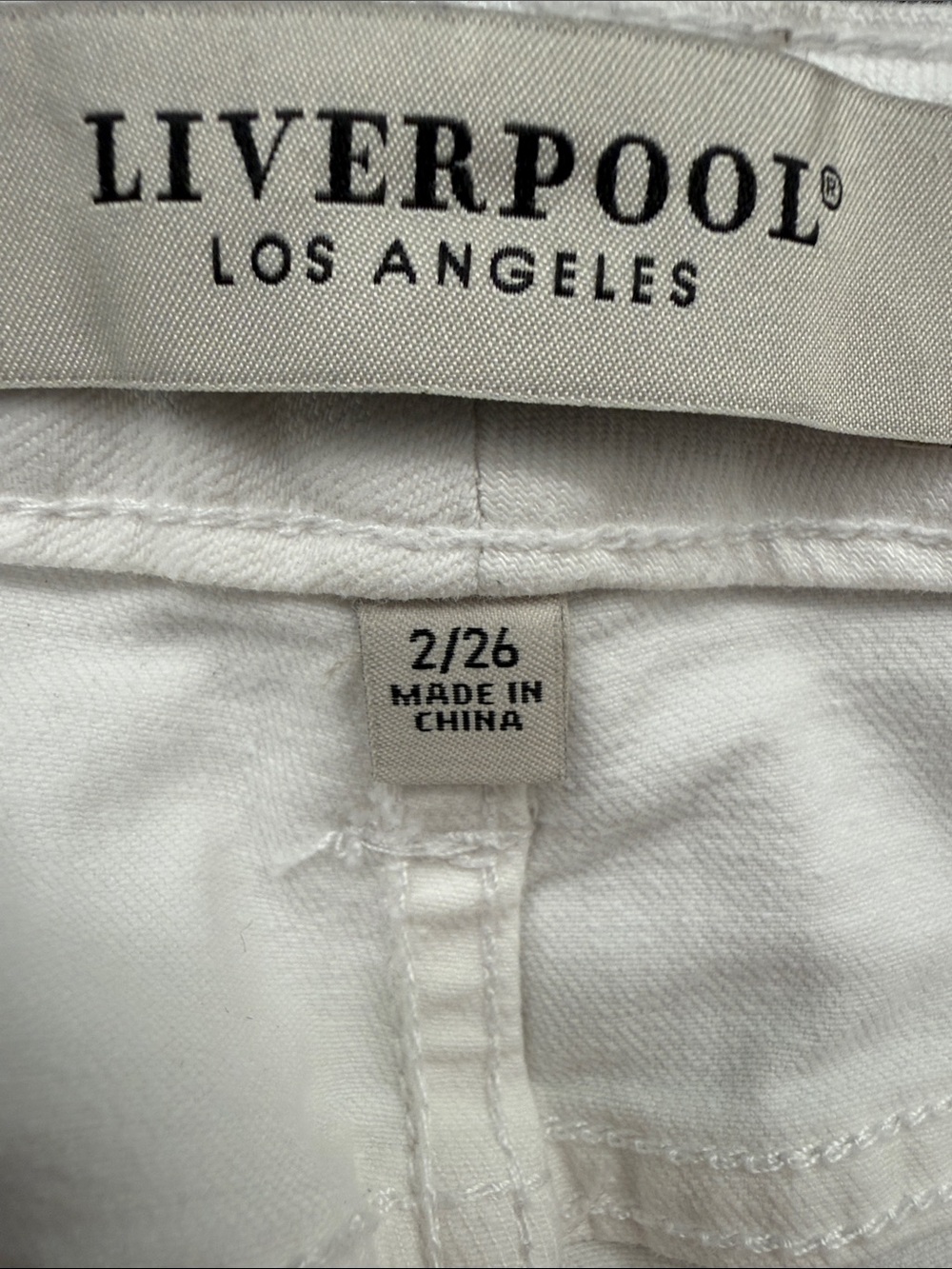 Liverpool - Hannah Cropped Flare Jeans with Frayed Tiered Hem - Picture 7 of 7